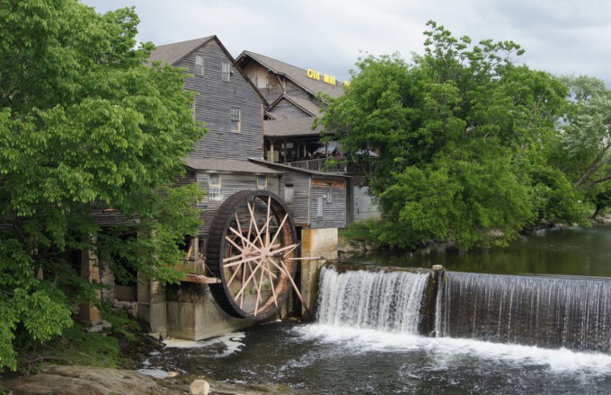 The Old Mill in Pigeon Forge in Tennessee, USA Bild
